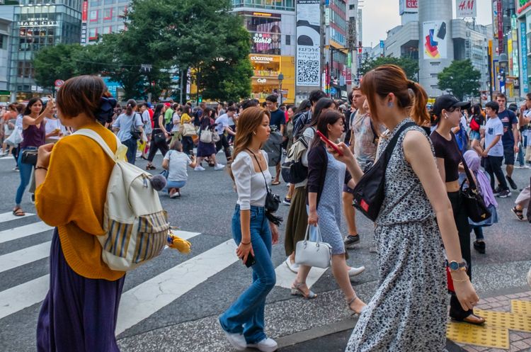 東京澀谷站前十字路口