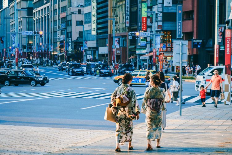 clean Japanese city