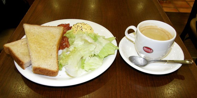 Beck's Coffee Shop breakfast