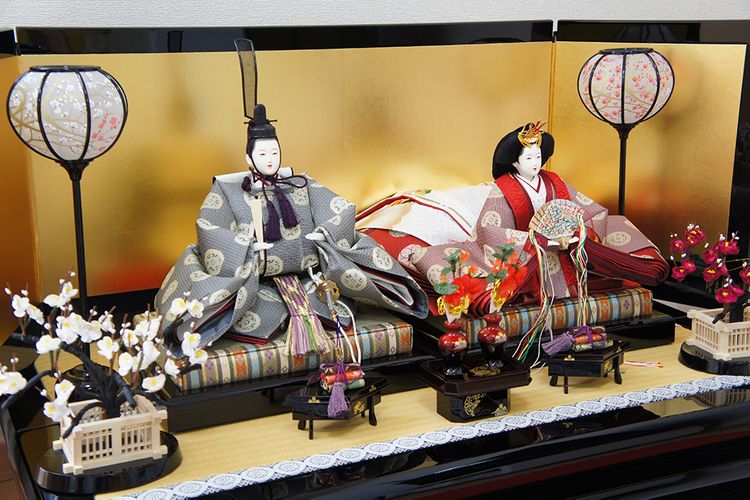 Hina dolls on display