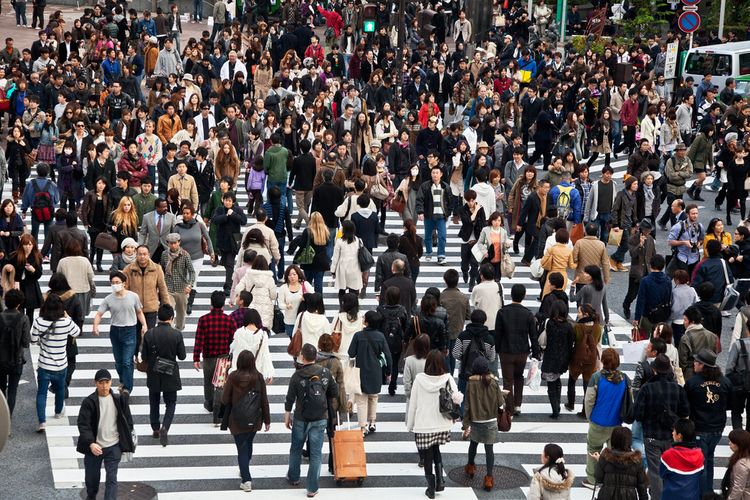 東京澀谷十字路口