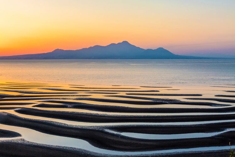 okoshiki coast beach seashore sunset kumamoto