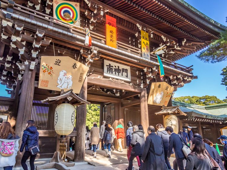 hatsumode at meiji jingu