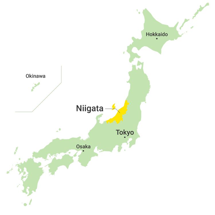 map of Niigata prefecture