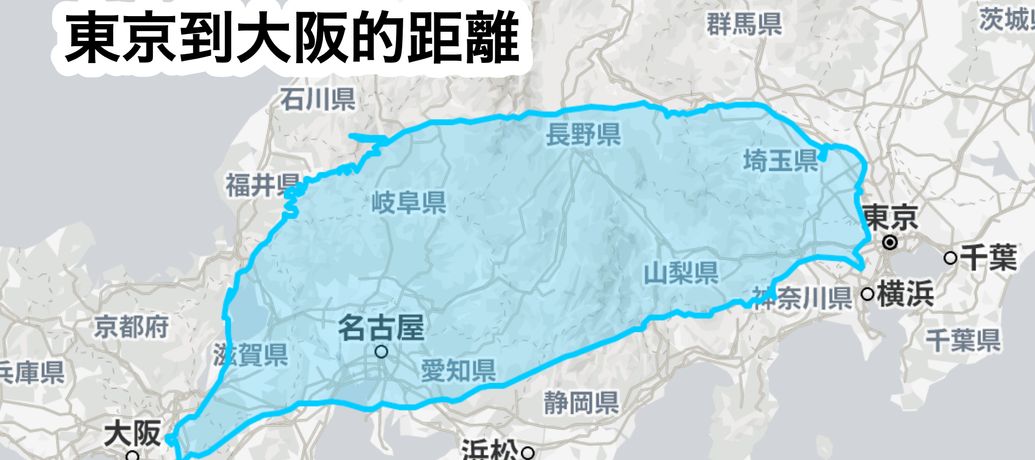 東京到大阪剛好等於一個台灣 14張地圖了解日本有多大 Tsunagu Japan 繫日本
